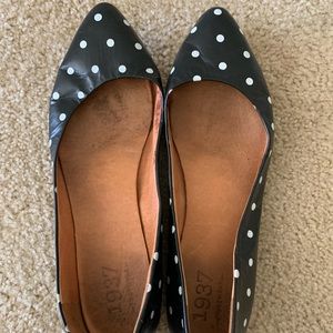 Madewell polka dot flats size 8.5